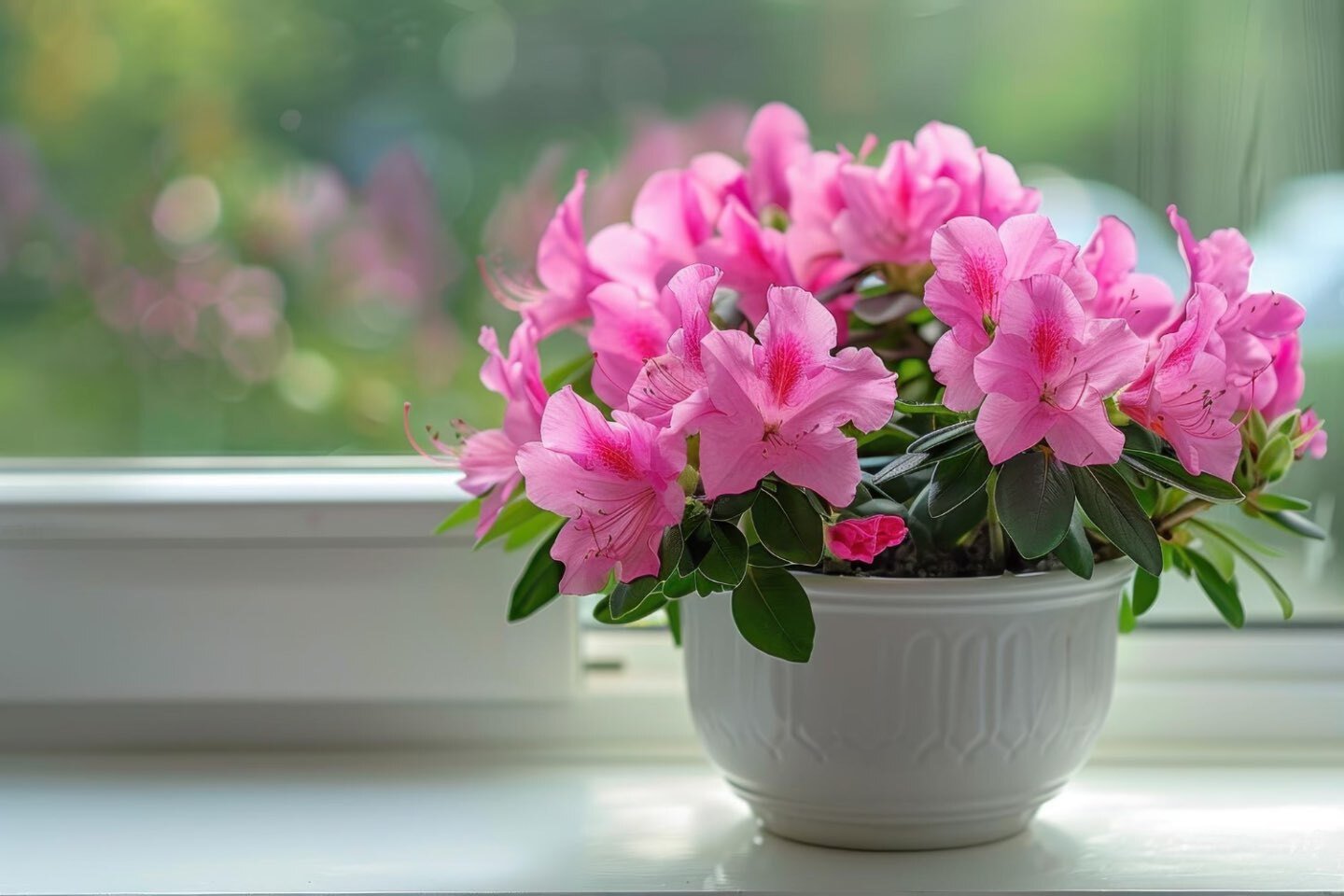 4. Intretinerea azaleelor in ghiveci (azalee la ghiveci, azalee roz, pervaz)