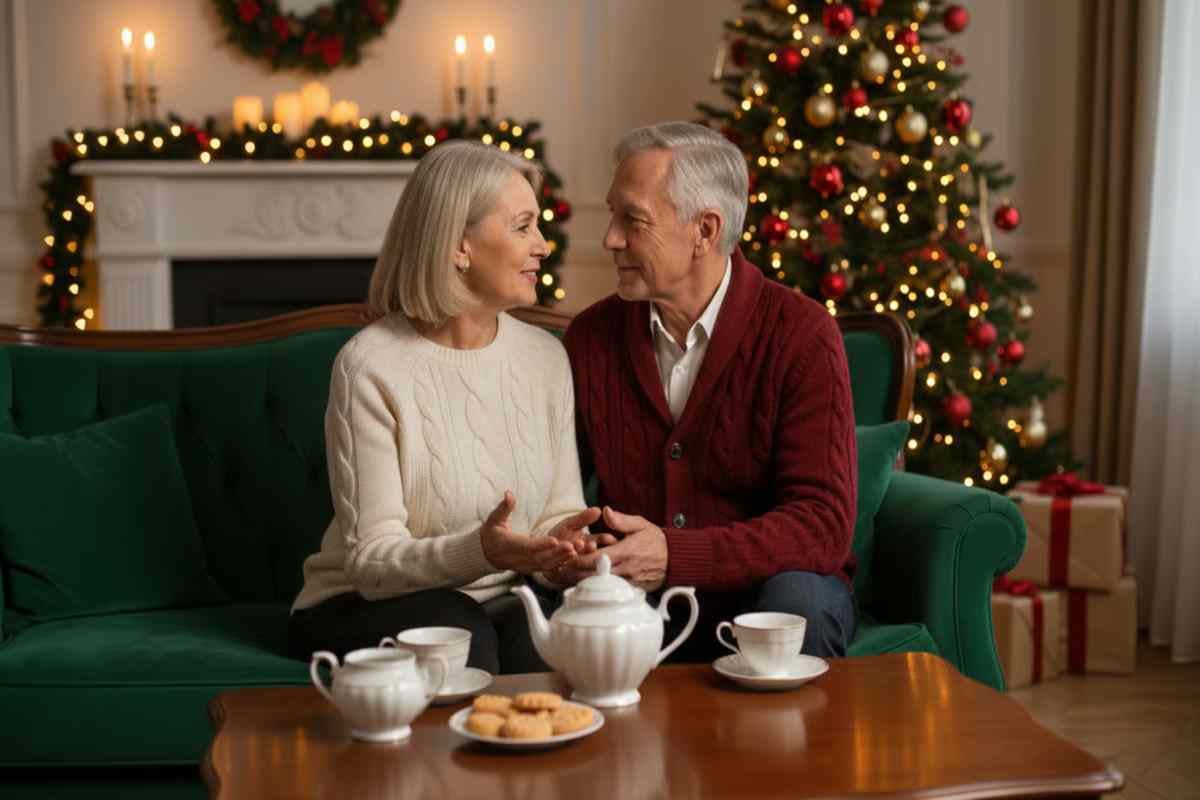 6. Cadouri de Craciun pentru mama - idei practice si sentimentale_Cuplu de parinti petrecand timp de calitate impreuna la ceai